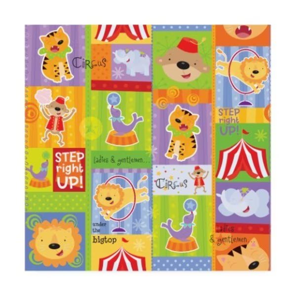 Holli Conger 'Circus repeat 1' Canvas Art, 35x35, Trademark Fine Art, Mfr#: ALI47231-C3535GG